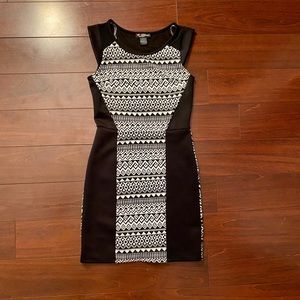 Black and white Mini Dress